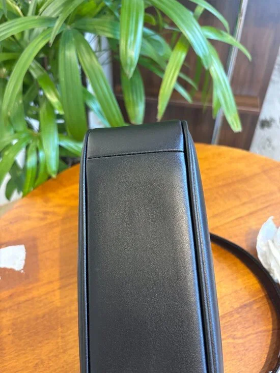 Coach Teri Hobo Bag in Black Leather with Silver Hardware - Picture 5 of 7